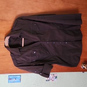 EXPRESS-Large, essential stretch, long or short sleeve dress shirt